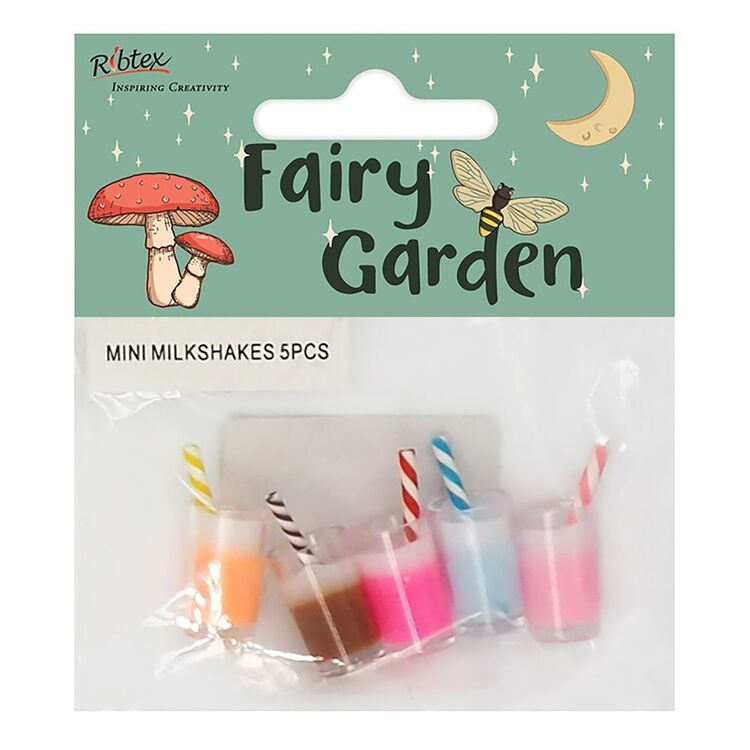 Ribtex Fairy Garden Mini Resin Milkshakes