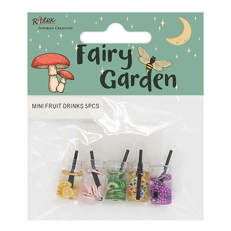 Ribtex Fairy Garden Mini Resin Fruit Drinks