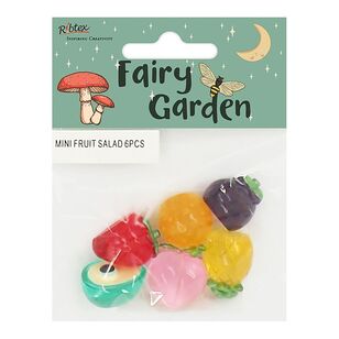 Ribtex Fairy Garden Mini Resin Fruit Salad Multicoloured