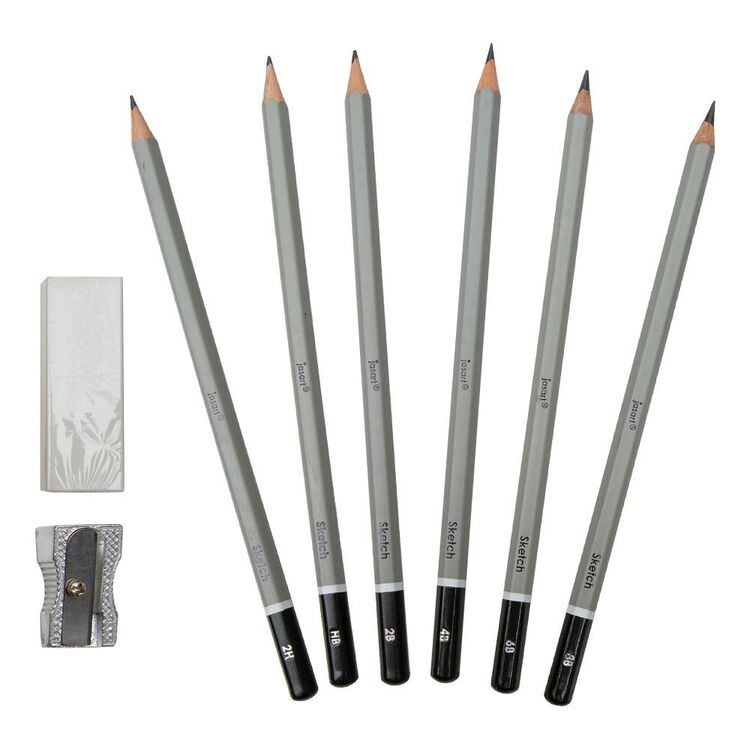 Jasart Studio Graphite Sketching Set 8 Pack Multicoloured