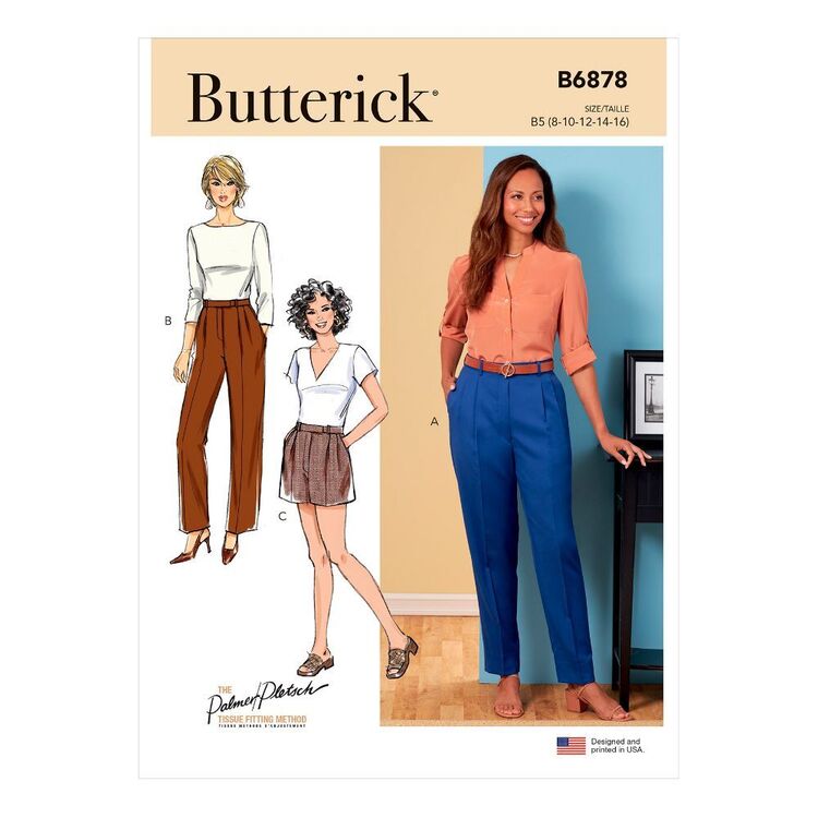 Butterick Sewing Pattern B6878 Misses' Pants & Shorts
