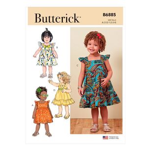 Butterick Sewing Pattern B6885 Toddlers' Dress 1/2 - 4