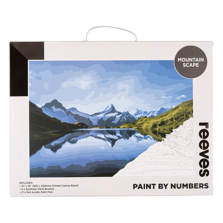 Reeves Mountain Scape Paint By Numbers Kit