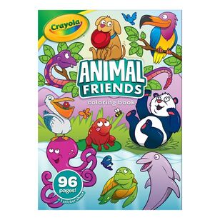 Crayola Animal Friends Colouring Book With Stickers Multicoloured