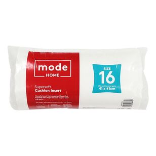 Mode Home Size 16 Cushion Insert 41 x 41 cm White 41 x 41 cm