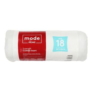 Mode Home Size 18 Cushion Insert 46 x 46 cm White 46 x 46 cm