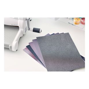 Sizzix Surfacez Opulent Cardstock 50 Pack Charcoal A4