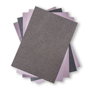 Sizzix Surfacez Opulent Cardstock 50 Pack Charcoal A4