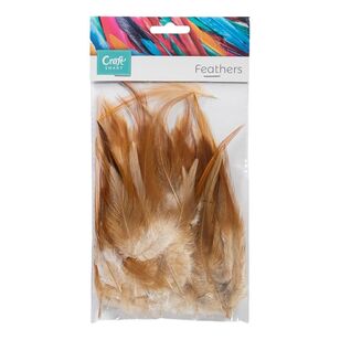 Craftsmart Rooster Feathers Tan 4 g