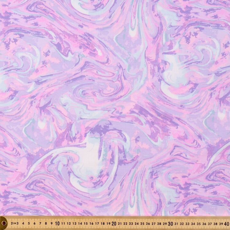 Marbled Printed 112 cm Cotton Fabric