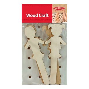 Arbee Wooden People Sticks Natural