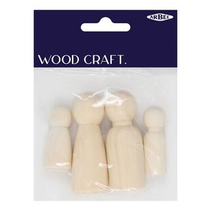 Arbee Wooden People Family Natural