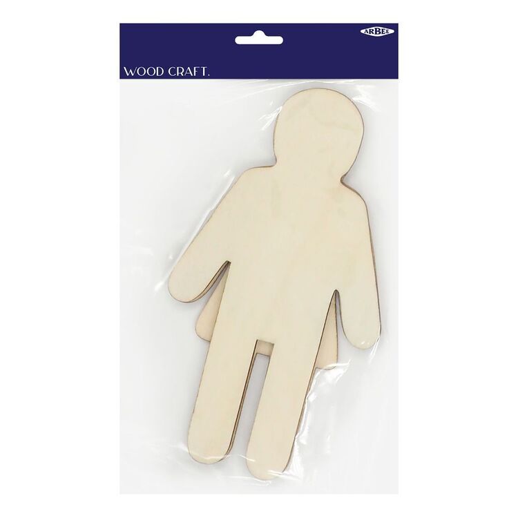 Arbee Wooden Female And Male Person 2 Pack