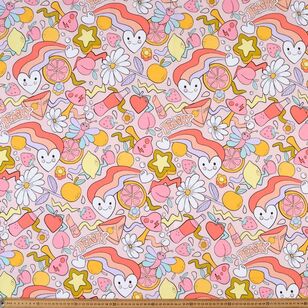 Ellie Whittaker Peachy Printed 112 cm Cotton Poplin Fabric Multicoloured 112 cm