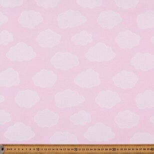 Clouded Printed 112 cm Cotton Flannelette Fabric Pink 112 cm