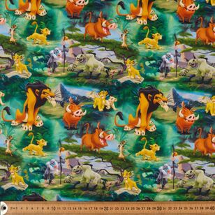 Disney The Lion King Adventures Printed 112 cm Cotton Fabric Multicoloured 112 cm