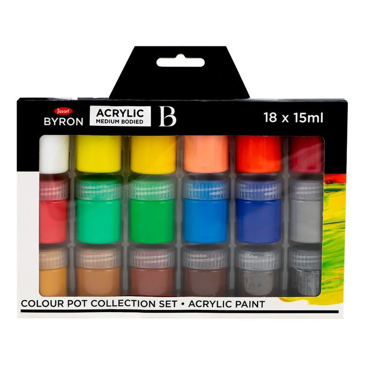 Jasart Byron Acrylic Colour Collection 18 Pack