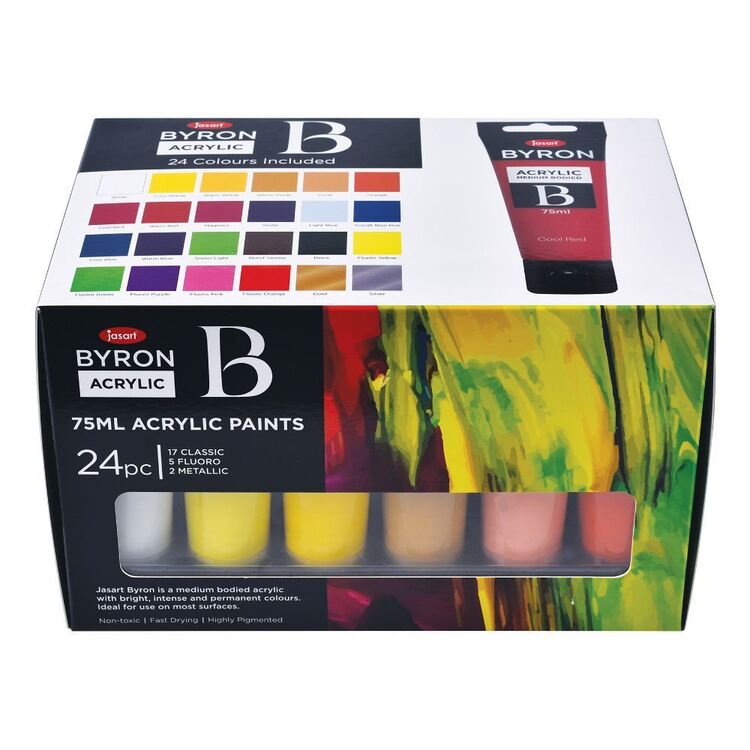 Jasart Byron Acrylic Paint Set 24 Pack