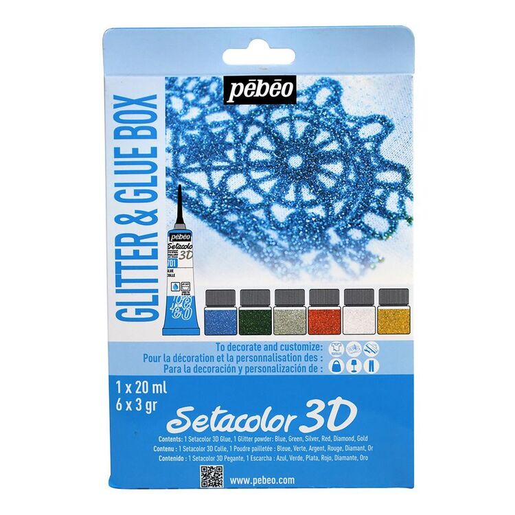 Jasart Pebeo Setacolour 3D Fabric Glitter