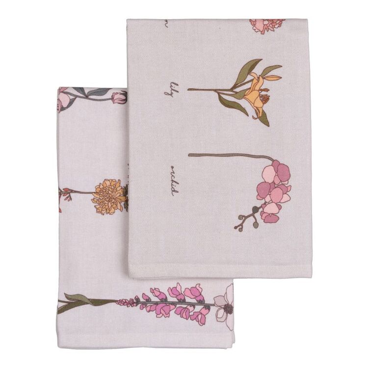 KOO Wild Flower Tea Towel 2 Pack