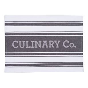 Culinary Co Tea Towel 4 Pack Black 50 x 70 cm