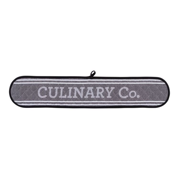 Culinary Co Double Oven Mitt 2 Pack Black 18 x 90 cm