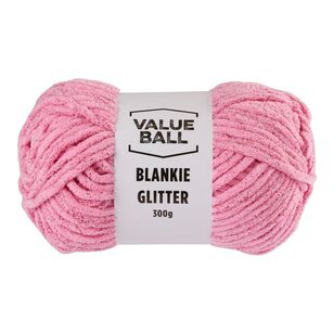 Value Ball Blankie Glitter Yarn Pink 300 g