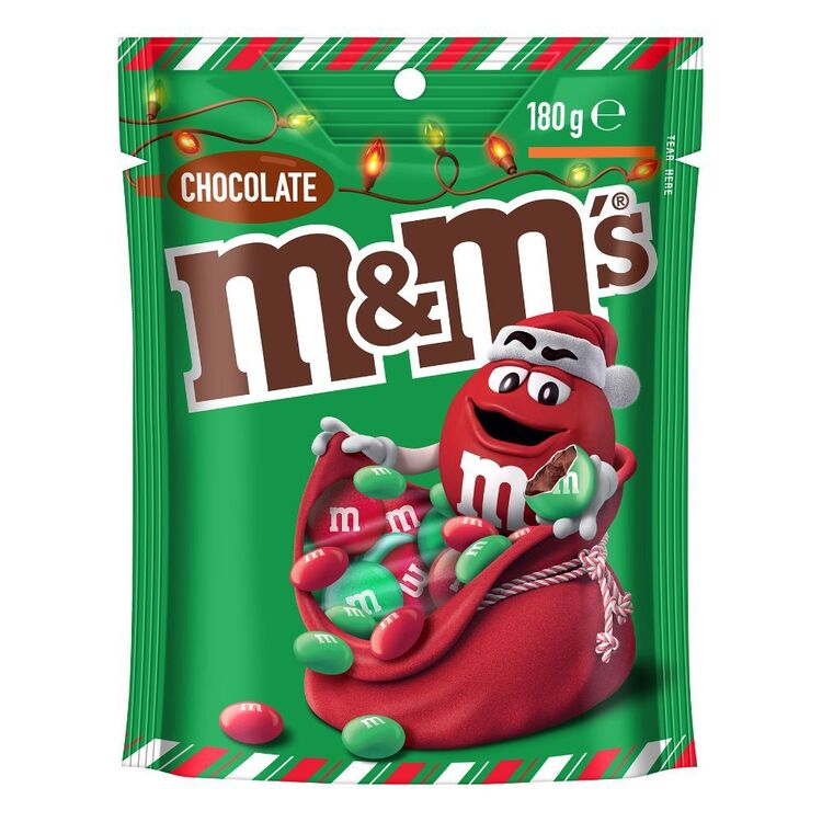 red bag m&ms