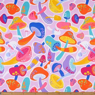 Ellie Whittaker Mushies Printed 112 cm Cotton Drill Fabric Multicoloured 112 cm