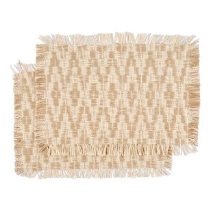 KOO Astrid Placemats 2 Pack Taupe 33 x 48 cm