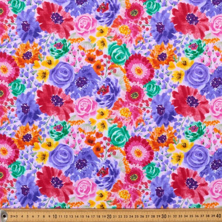 Anisa Floral Collage Printed 112 cm Cotton Fabric
