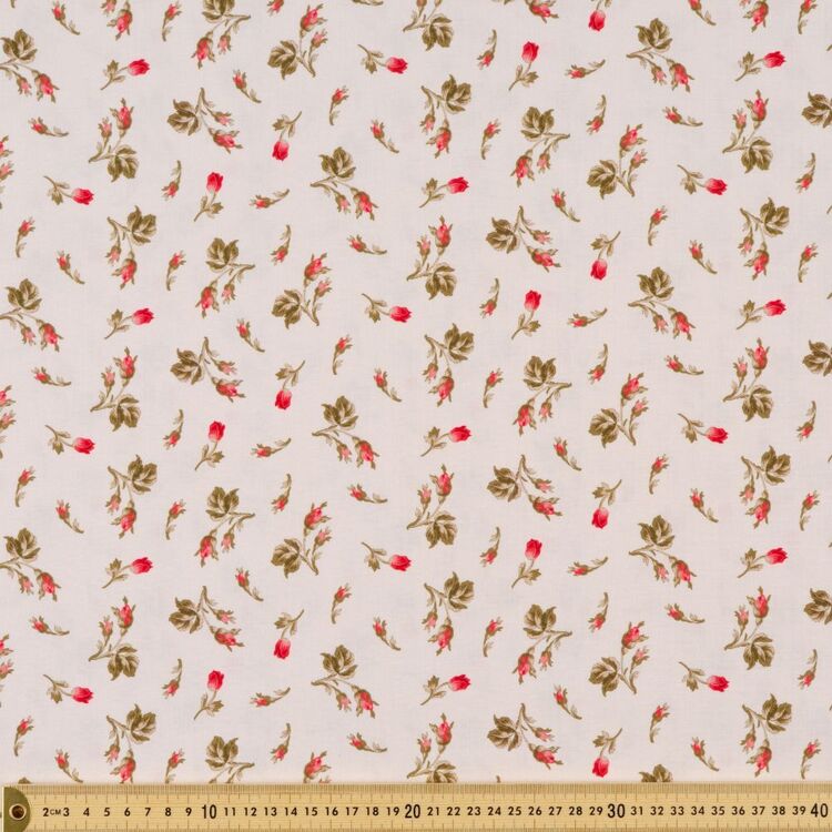 Belle Pivoines Scatter Printed 112 cm Cotton Fabric
