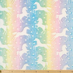 Unicorns 148 cm Glow Fleece Rainbow 148 cm