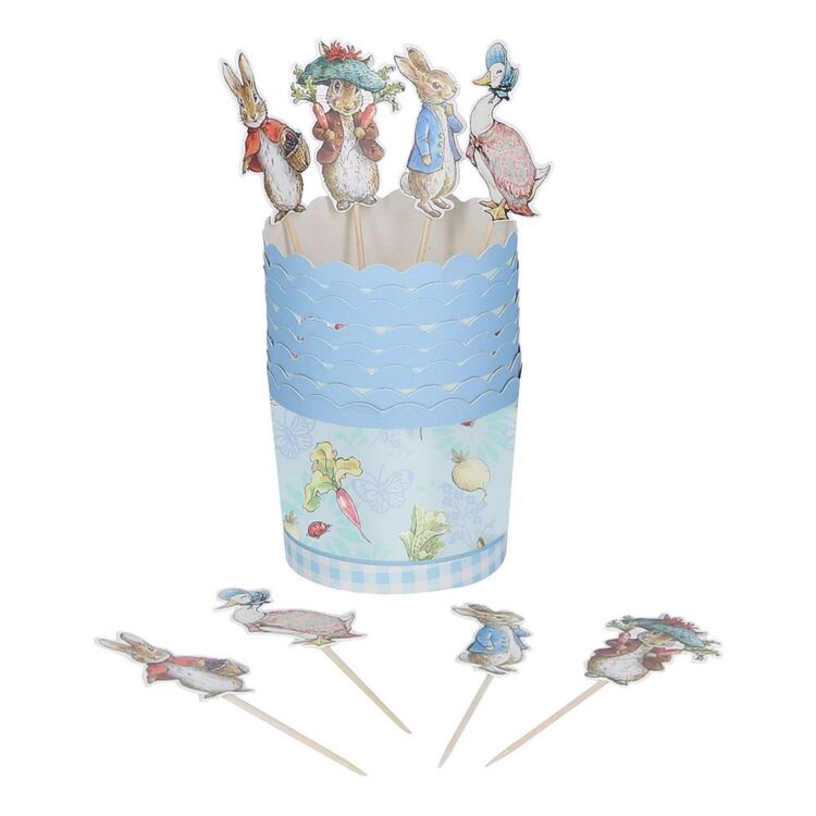 Peter Rabbit Cake Cups & Toppers 8 Pack
