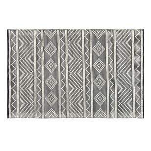 KOO Willow Wool and Cotton Rug I Black & Natural 120 x 180 cm