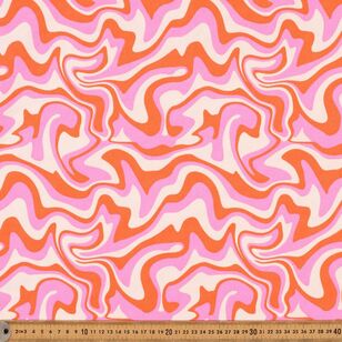 Swirl Printed 112 cm Buzoku Duck Fabric Multicoloured 112 cm