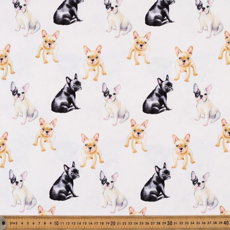 Frenchies Printed 112 cm Buzoku Duck Fabric