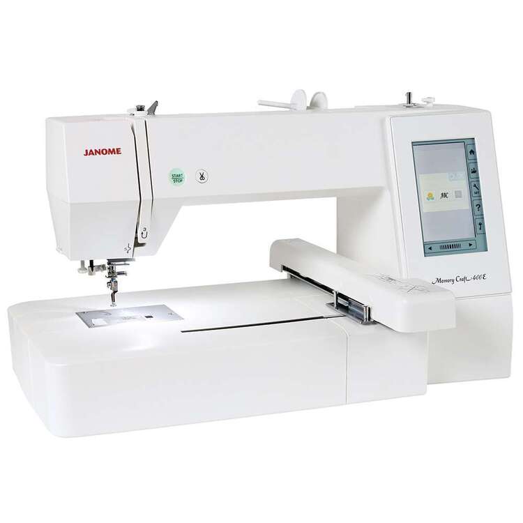 Janome MC400E Embroidery Machine White