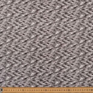 Space Dye Printed 150 cm Polyester Elastane Jersey Fabric Black & Grey 150 cm