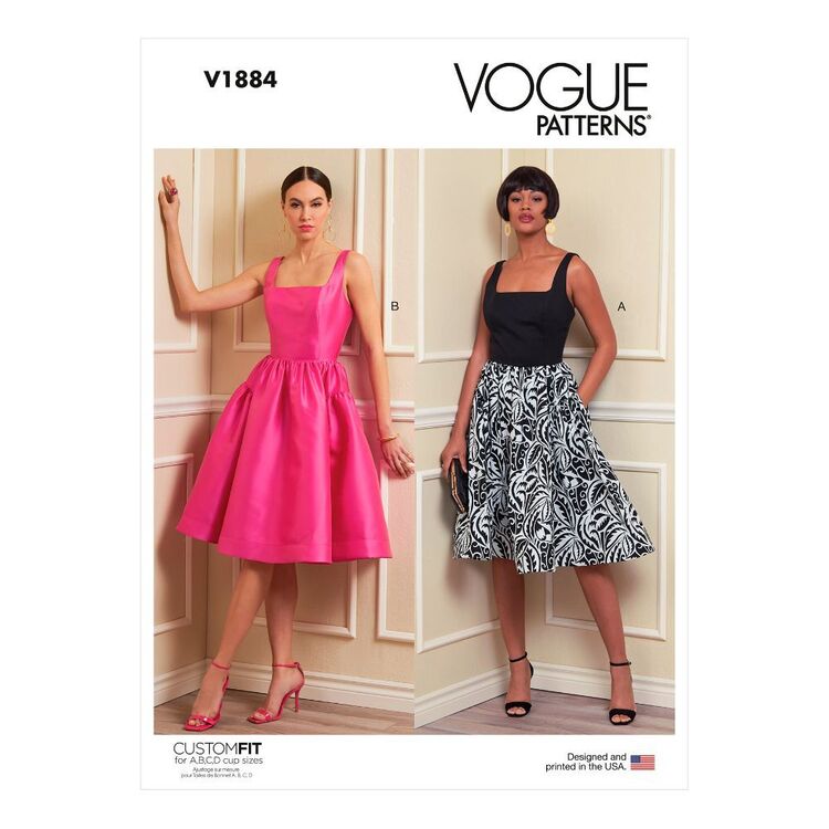 Vogue Sewing Pattern V1884 Misses' Dress