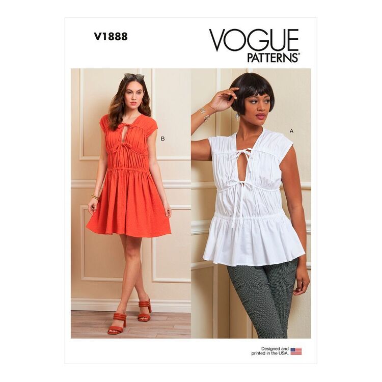 Vogue Sewing Pattern V1888 Misses' Top