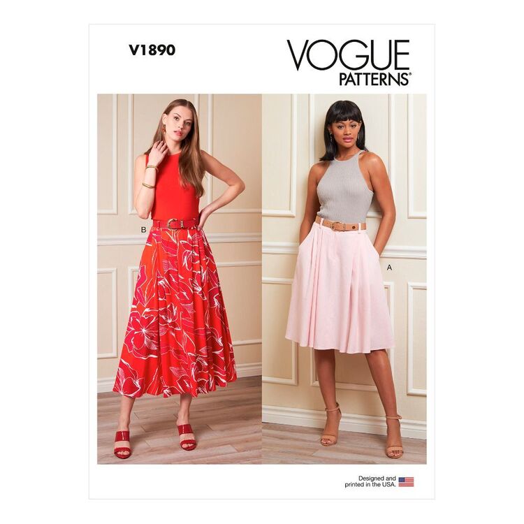 Vogue Sewing Pattern V1890 Misses' Skirts
