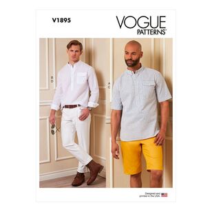 Vogue Sewing Pattern V1895 Men's Shirts, Shorts & Pants