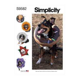 Simplicity Sewing Pattern S9582 Elizabethan Pet Collars by Carla Reiss Small - Large