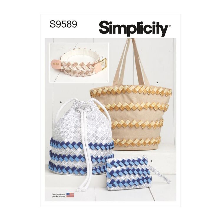 Simplicity Sewing Pattern S9589 Fabric Chain & Embellished Accessories