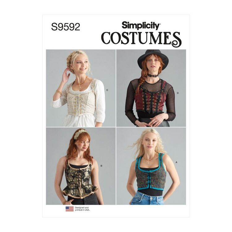 Simplicity Sewing Pattern S9592 Misses' Corsets