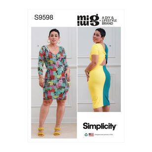 Simplicity Sewing Pattern S9598 Misses' Knit Dresses by Mimi G