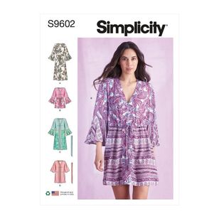 Simplicity Sewing Pattern S9602 Misses' Caftans & Wraps