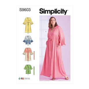 Simplicity Sewing Pattern S9603 Women's Caftans & Wraps