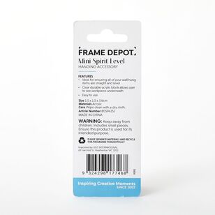 Frame Depot Mini Spirit Level Yellow